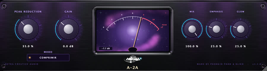 Panel del compresor A-2A
