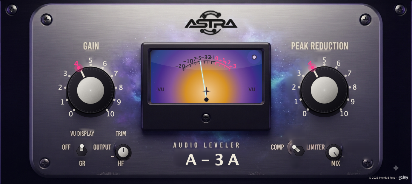Panel del leveler Astra A-3A